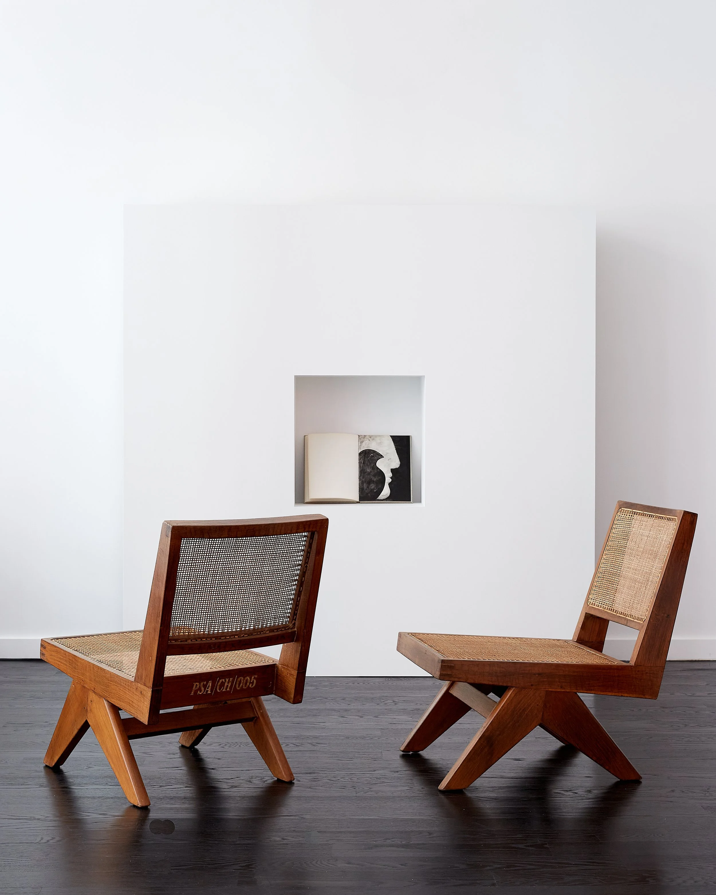 Pair of Pierre Jeanneret Armless Easy Chairs c. 1960 — FORM Atelier